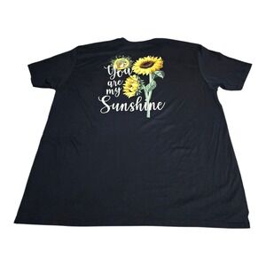 NWT Buc-ee's T-Shirt Adult 3XL You Are My Sunshine Black Double Sided